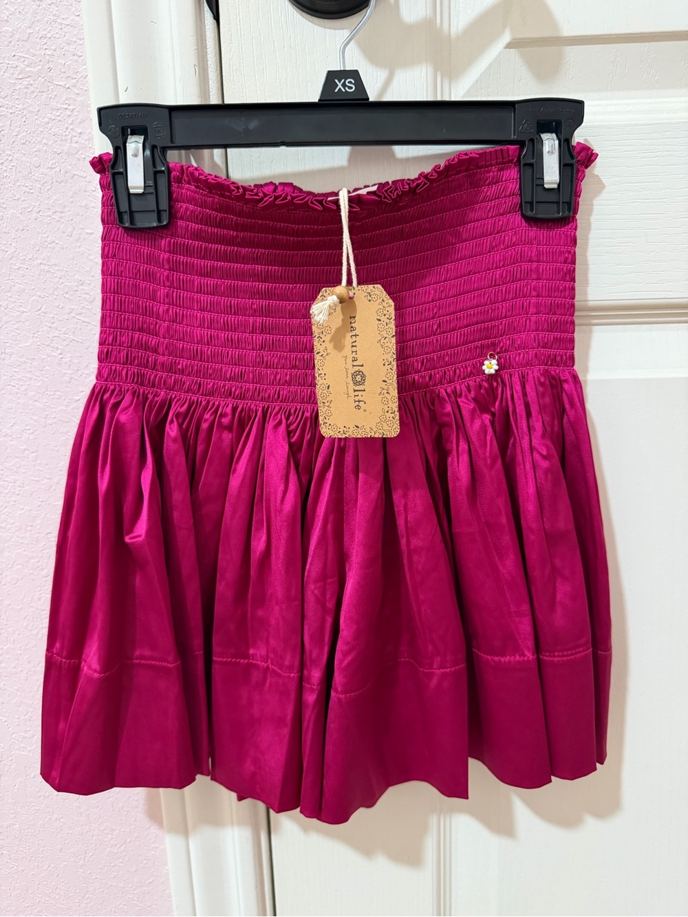 NWT Natural Life Smocked Skirt